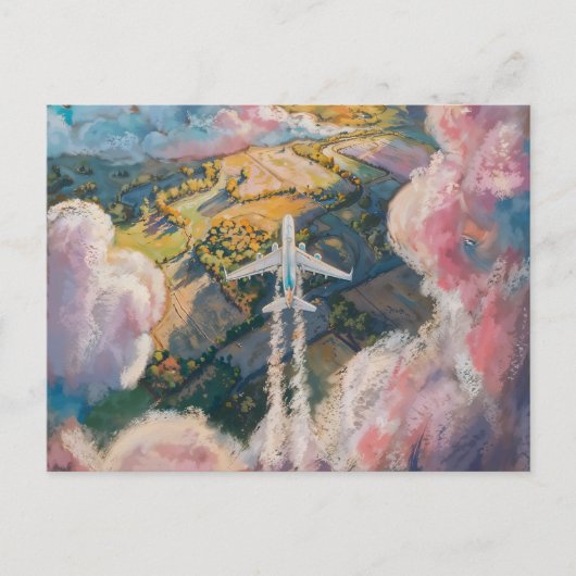 Oben Postkarte (Vorderseite)