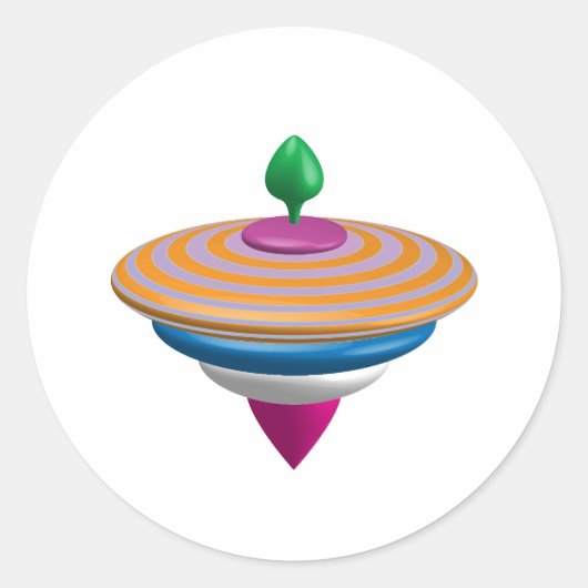 Oben Runder Aufkleber (Vorderseite)