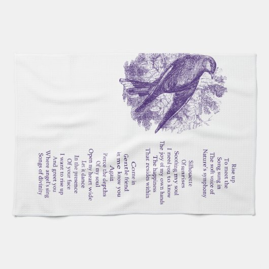 Oben steigen Gedicht Handtuch (Horizontal)