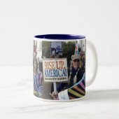 Oben steigt Amerika Zweifarbige Tasse (VorderseiteRechts)