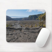 Oben trockenes Lavasee des Kilauea iki Kraters Mousepad (Mit Mouse)
