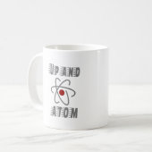 Oben und ATOM, Science Spaß Funny Kaffeetasse (Vorderseite Links)