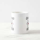 Oben und ATOM, Science Spaß Funny Kaffeetasse (Mittel)