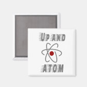 Oben und ATOM, Science Spaß Funny Magnet (Vorderseite/Rückseite)