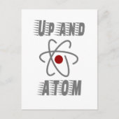 Oben und ATOM, Science Spaß Funny Postkarte (Vorderseite)