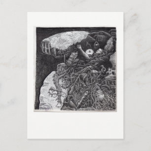 Oben und darunter von Brian Benson Postkarte