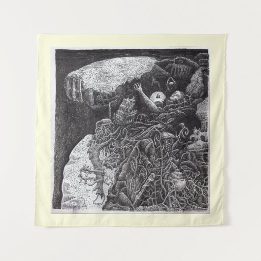 Oben und darunter von Brian Benson Wandteppich (Vorderseite)