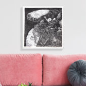 Oben und unten leinwanddruck (Insitu (Wohnzimmer))