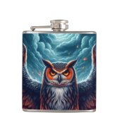 Oben und unten - Wise Owl Art Flachmann (Vorderseite)