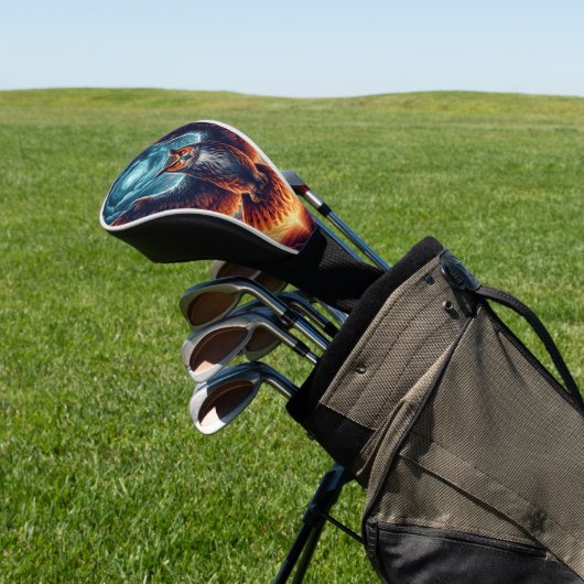 Oben und unten - Wise Owl Art Golf Headcover (In SItu)