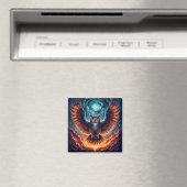 Oben und unten - Wise Owl Art Magnet (In Situ (Geschirrspüler))
