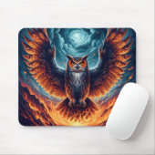 Oben und unten - Wise Owl Art Mousepad (Mit Mouse)