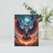 Oben und unten - Wise Owl Art Postkarte (Stehend Vorderseite)