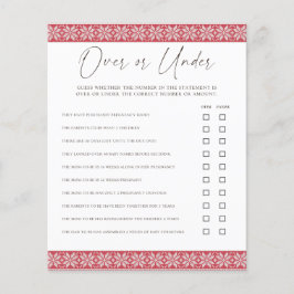 Oben und unten/wollte sie eher Baby-Duschspiele