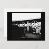 Oben und unter städtischen Industriegebieten Postkarte (Vorne/Hinten)