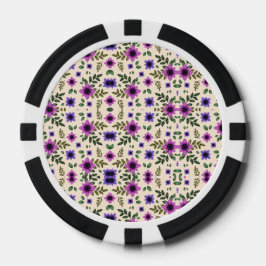 Oben- und Unterseite eines Poker-Chips  Pokerchips