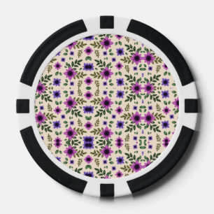 Oben- und Unterseite eines Poker-Chips  Pokerchips
