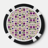 Oben- und Unterseite eines Poker-Chips Pokerchips (Rückseite)