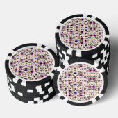 Oben- und Unterseite eines Poker-Chips Pokerchips (Stapel)