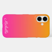 Ober-gelb und rosa Gradienten Case-Mate iPhone Hülle (Rückseite (Horizontal))