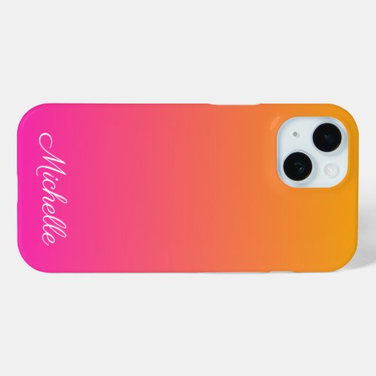 Ober-gelb und rosa Gradienten Case-Mate iPhone Hülle (Rückseite (Horizontal))