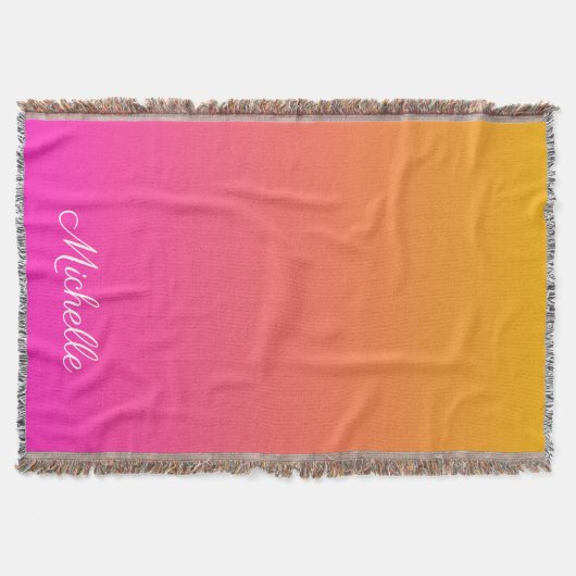 Ober-gelb und rosa Gradienten Decke (Vorderseite)