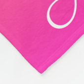 Ober-gelb und rosa Gradienten Fleecedecke (Ecke)