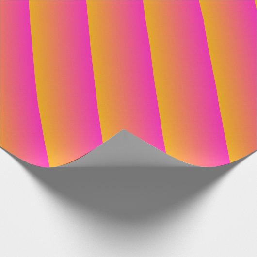 Ober-gelb und rosa Gradienten Geschenkpapier (Ecke)
