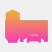 Ober-gelb und rosa Gradienten Geschenkschachtel (Ungefaltet)