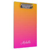 Ober-gelb und rosa Gradienten Klemmbrett (Rechts)