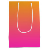 Ober-gelb und rosa Gradienten Mittlere Geschenktüte (Rückseite)