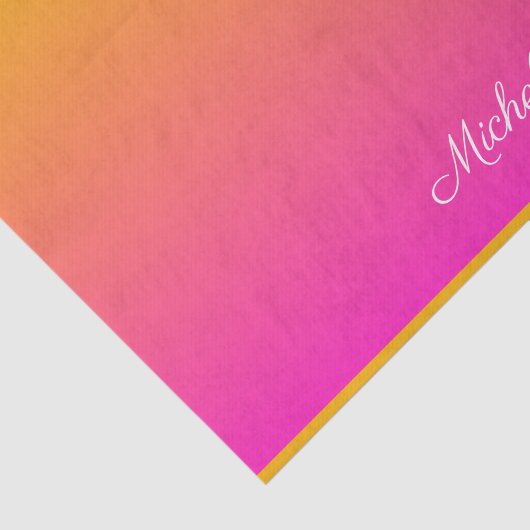 Ober-gelb und rosa Gradienten Seidenpapier (Ausschnitt)