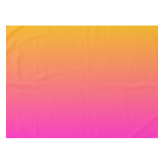 Ober-gelb und rosa Gradienten Tischdecke (Vorderseite (Horizontal))