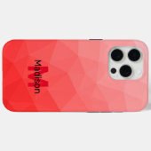 Ober-geometrisches Maschenmuster Monogramm Case-Mate iPhone Hülle (Rückseite (Horizontal))