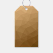 Ober-geometrisches Maschenmuster Monogramm Geschenkanhänger (Rückseite)