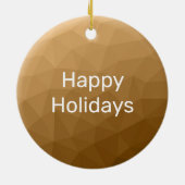 Ober-geometrisches Maschenmuster Monogramm Keramik Ornament (Hinten)