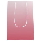 Ober-Lachs-Rosa Mittlere Geschenktüte (Rückseite)