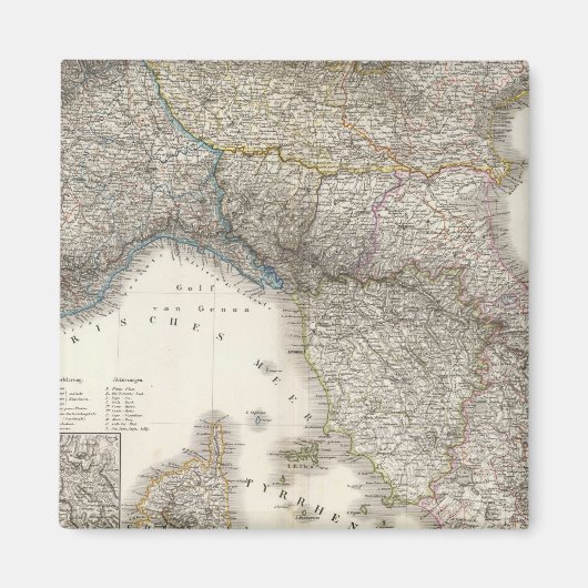 Ober, Mittel Italien - Region Rom Magnet (Vorne)