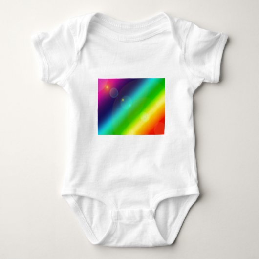 Ober-Regenbogen Baby Strampler (Vorderseite)