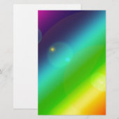 Ober-Regenbogen Briefpapier (Vorne/Hinten)