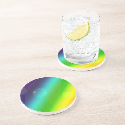 Ober-Regenbogen Sandstein Untersetzer (Seite)