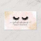 Ober-Rosa-Glitzer-Pinselstriche Visitenkarte (Vorderseite)