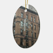 Ober West Side Snowflake NYC Winterurlaub Keramik Ornament (Links)