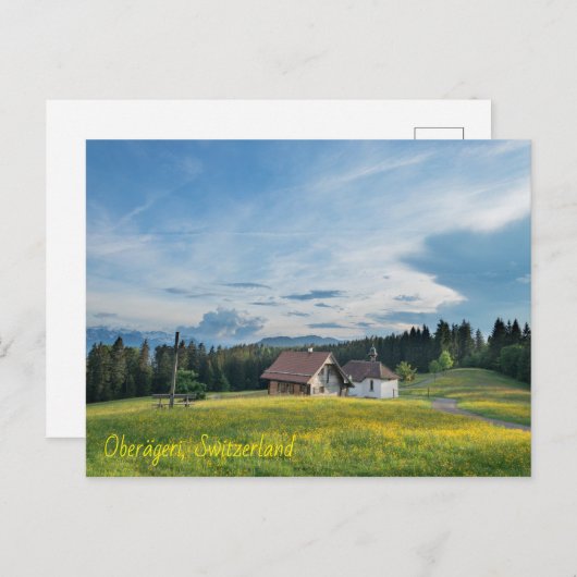 Oberägeri, Schweiz Postkarte (Vorne/Hinten)