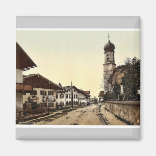 Oberammergau, allgemeine Ansicht, Oberbayern, Deut Magnet