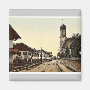 Oberammergau, allgemeine Sicht, Oberbayern, Deutsc Magnet