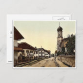 Oberammergau, allgemeine Sicht, Oberbayern, Deutsc Postkarte (Vorne/Hinten)