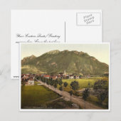 Oberammergau mit Laber, Oberbayern, Deutschland ma Postkarte (Vorne/Hinten)