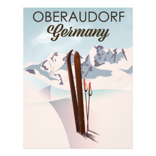 Oberaudorf Deutschland Skiposter Fotodruck