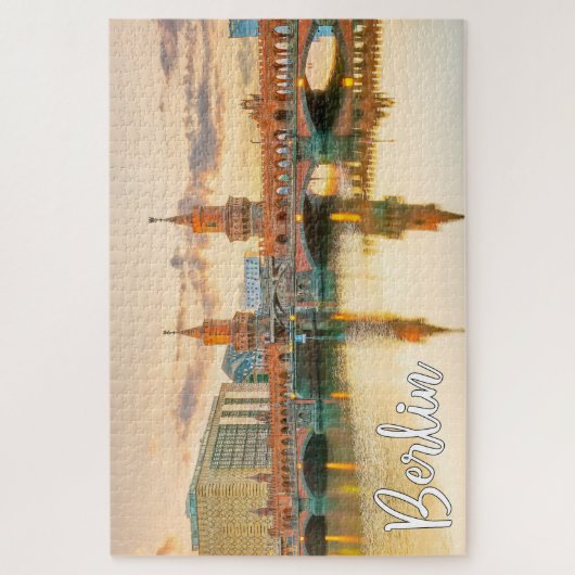 Oberbaum Bridge, Berlin, Deutschland Puzzle (Vertikal)